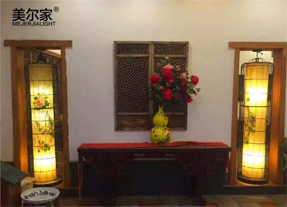 美尔家竹艺吊灯场景图6